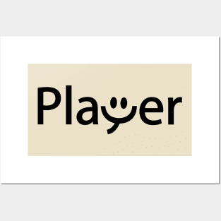 Player being a player artistic design Posters and Art